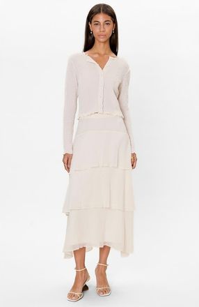 Rebecca Taylor Skye Skirt in Cream at Nordstrom, Size Medium