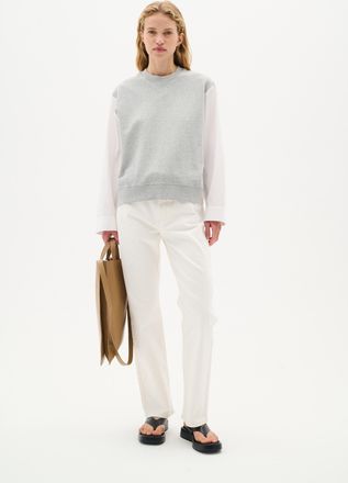 Inwear Blouse met lange mouwen Loose fit Pure White