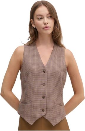 La Petite Francaise Jassen > Gilet - Dames - Gillet - Veelkleurig - XS - Polyester - Kostuums