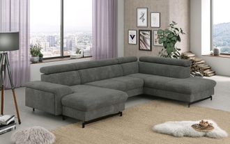 Cotta Wohnlandschaft »Emma U-Form« mit Kopfteilverstellung, wahlweise mit Bettfunktion & Bettkasten