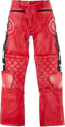Saint Mxxxxxx Pantaloni trapuntati - Rosso
