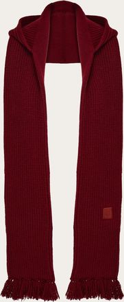 Ferragamo Women Knitted hood with scarf Red