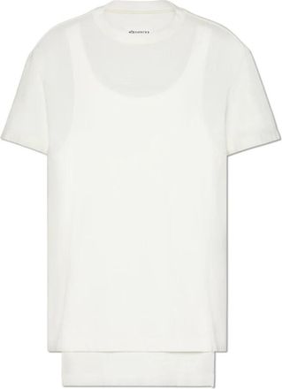 Maison Margiela Katoenen T-shirt - Dames - T-shirts - Wit - M - Katoen - Tops
