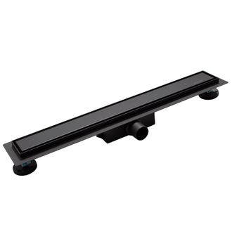 OEM Drenaje Lineal Duplex Next 2 En 1 De 100 Cm, Doble Cara, Color Negro