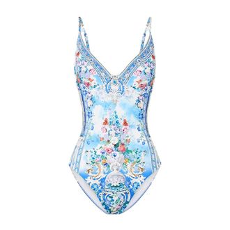 Camilla Badmode, Dames, Blauw, M, Soft High Triangle Underwire One Piece