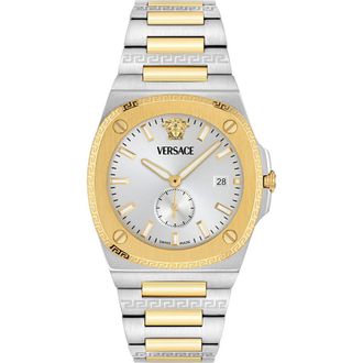 Versace Tolomeo Bracelet Watch, 40mm in Two Tone at Nordstrom