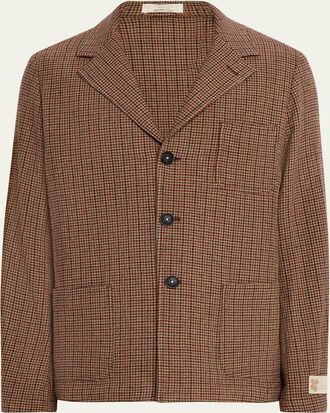 Massimo Alba Mens Gstaad Wool Nehru Jacket