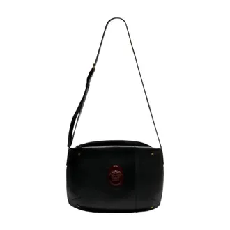 Versace Shoulder Bags, male, Black, Size: ONE SIZE Lou Nappa Shoulder Bag