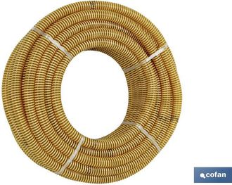 cofan Cofan - Rollo De Tubo De Aspiraci&oacute;n Espiral Amarillo &Oslash;20 Mm 25 M