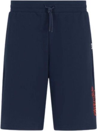 Emporio Armani Blauwe Sweat Shorts 7M000106Af 12451Ub 102 - Heren - Korte Broeken - Blauw - L - Korte Broeken