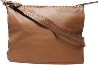Bottega Veneta Pre-owned Cross Body Bags, female, Brown, Size: ONE SIZE Pre-owned Leather Shoulder Bag