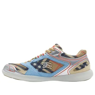 Burberry (WMNS) Burberry 25 Check Matrix Sport Sneakers Blue 81118581