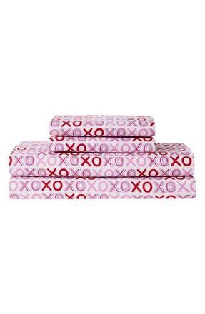 Hallmark XO Spectrum Sheet Set in White/pink at Nordstrom Rack, Size Queen