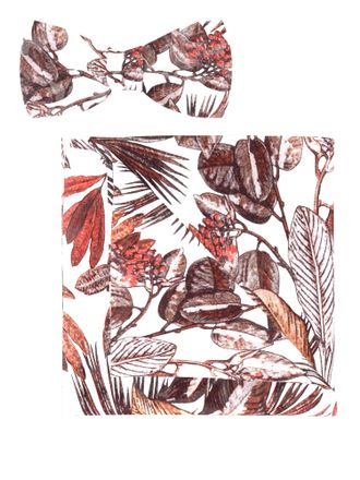 Olymp Fliege OLYMP, Herren, rot (ziegelrot), Web, Baumwollmischung, Fliegen Fliege