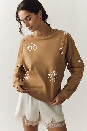 Electric & Rose Doodle Pullover