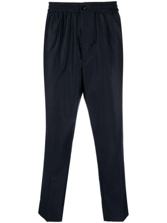 Ami cropped tailored trousers - men - Polyester/Cotton/Virgin Wool - S - Blue