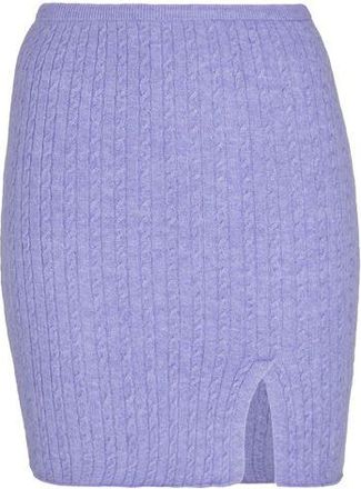 8 by YOOX MOHAIR BLEND CABLE KNIT MINI SKIRT