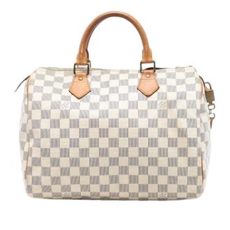 Louis Vuitton Pre-owned Handbags, female, White, Size: ONE SIZE Pre-owned Fabric Travel Bag