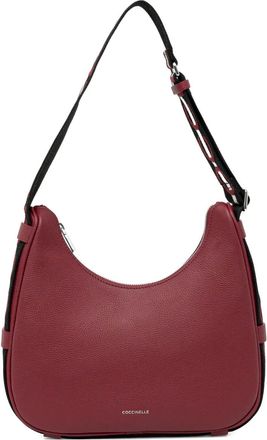 Coccinelle zip-fastening logo-strap tote bag - women - Calf Leather - OS - Red