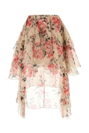 Loewe Geprinte Zijde Rok