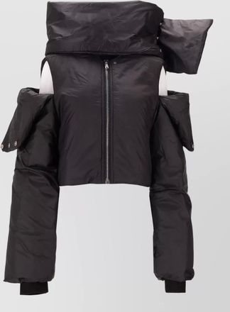 Rick Owens high collar long sleeve padded jacket