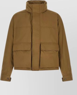 Christophe Lemaire parka short length high collar pockets