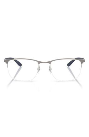 Ray-Ban 55mm Irregular Optical Glasses in Gunmetal at Nordstrom