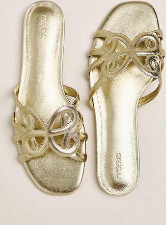 Maeve Logo Slide Sandals