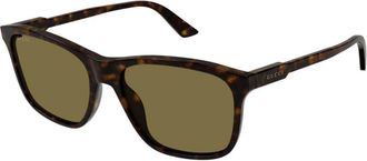Gucci Brown Square Mens Sunglasses GG1819S 002 57