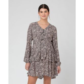 Ripe Florence Layered Dress in Black /Dusty Pink at Nordstrom, Size X-Small Au