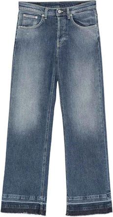 Dondup Blue Jacklyn Wide-Leg Denim Jeans