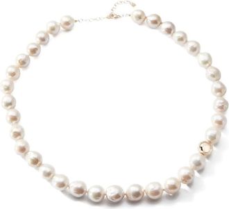 Mateo Bijoux 14kt geelgouden halsketting - Beige