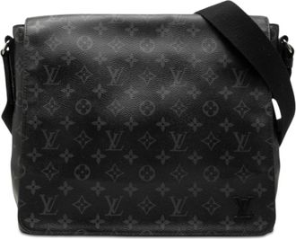 Louis Vuitton Black Pvc Leather Shoulder Bag (Pre-Owned)
