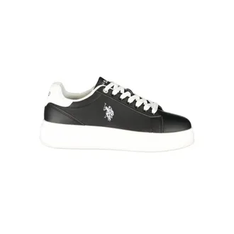 U.S.Polo Association Black Polyurethane Mens Mens Sneaker