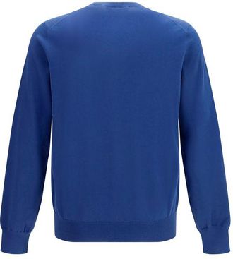 Brunello Cucinelli Mens Blue Cotton Sweatshirt Clothing