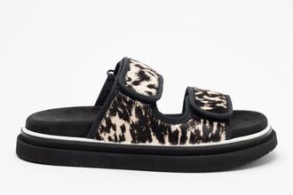 Hogan Double-Strap Flat Sandals