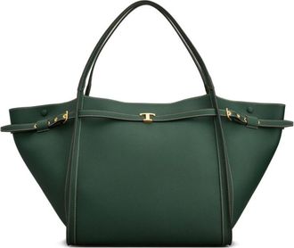 Tod's Green Logo Medium Tote