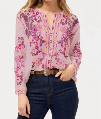 Johnny Was Karol Shirt In Romance Rose