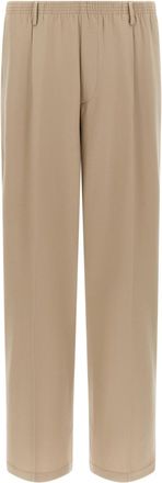 Cellar Door Beige Relaxed Pleated Pants