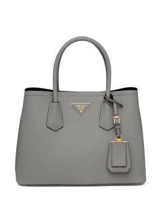 Prada Double kleine shopper - Grijs