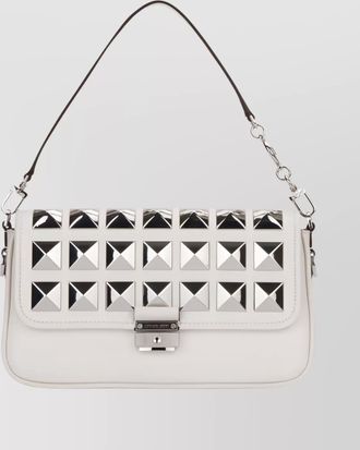 Michael Kors chain clutch with studded hardware