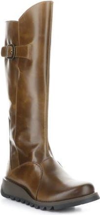 FLY London Mol Wedge Boot in 003 Camel Rug at Nordstrom Rack, Size 6-6.5Us / 37Eu
