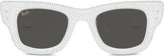 Ray-Ban Occhiali da sole Wayfarer geometrici - Bianco