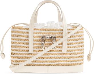 Roger Vivier Viv Skate Shopping Bag - Dames - Handtassen - Beige - ONE Size - Leer - Tassen