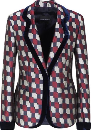 Emporio Armani Blazer a quadri - Blu