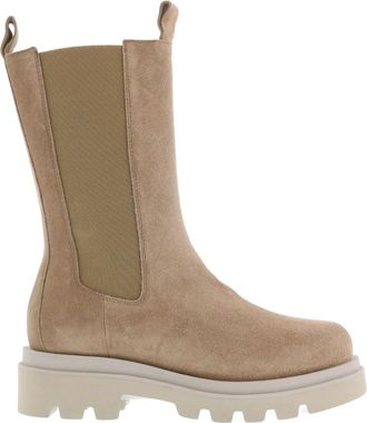 Toral Shoes Beige High Chelsea Laarzen - Dames - Chelseaboots - Beige - 40 EU - Schoenen