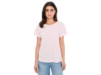 Mod-o-doc Short Sleeve Crew Neck Favorite T-Shirts Womens Clothing Rosewater : LG (US 12-14), Cotton