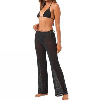 L*Space Kari Beach Cover Up Pants In Black