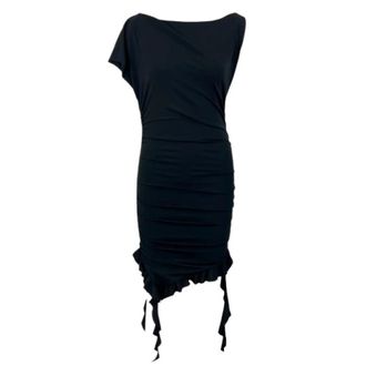 Pinko Midi Jurk - Dames - Casual kleedjes - Zwart - M - Kleedjes