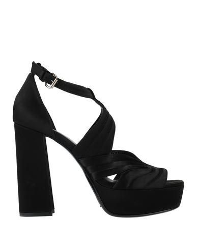 サンダル・ミュール Elena Iachi Silk Black Heeled Sandal Elena Iachi Silk Black Heeled Sandal | Balardi